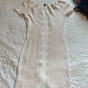 Elegant Cream Lace Dress